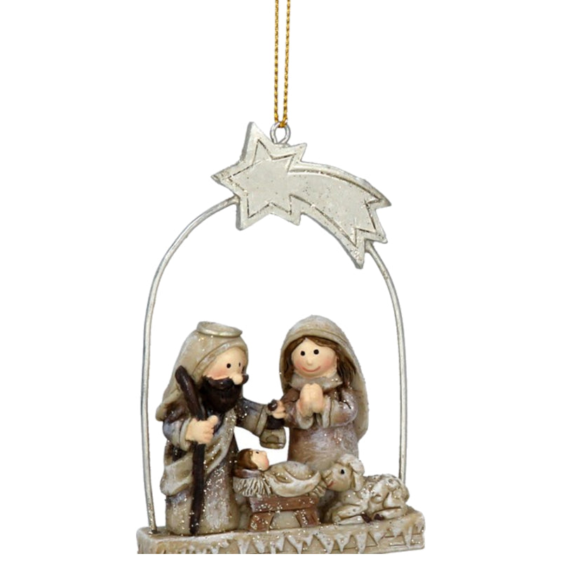 Nativity Scene Resin Decoration - 2