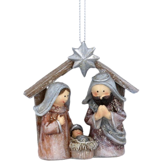 Nativity Scene Resin Decoration - 3