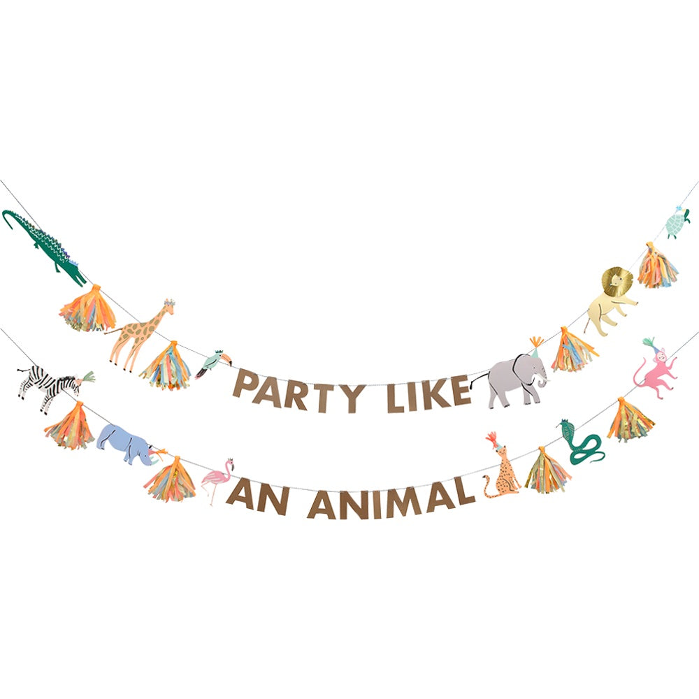 Large Safari Animals Garland