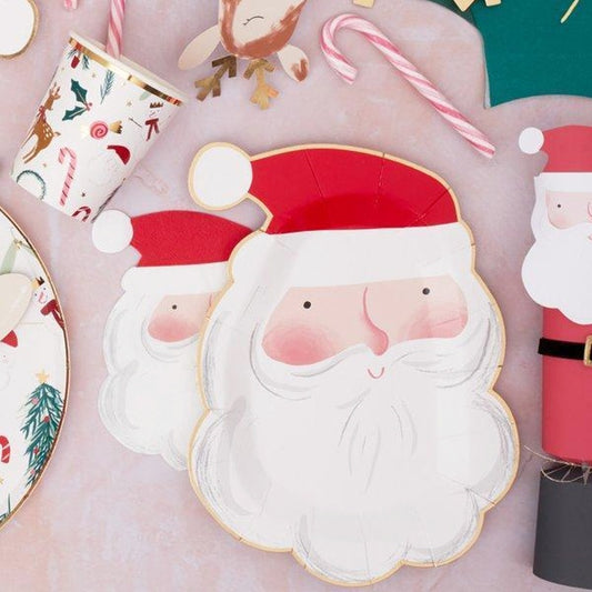 Jolly Santa Plates