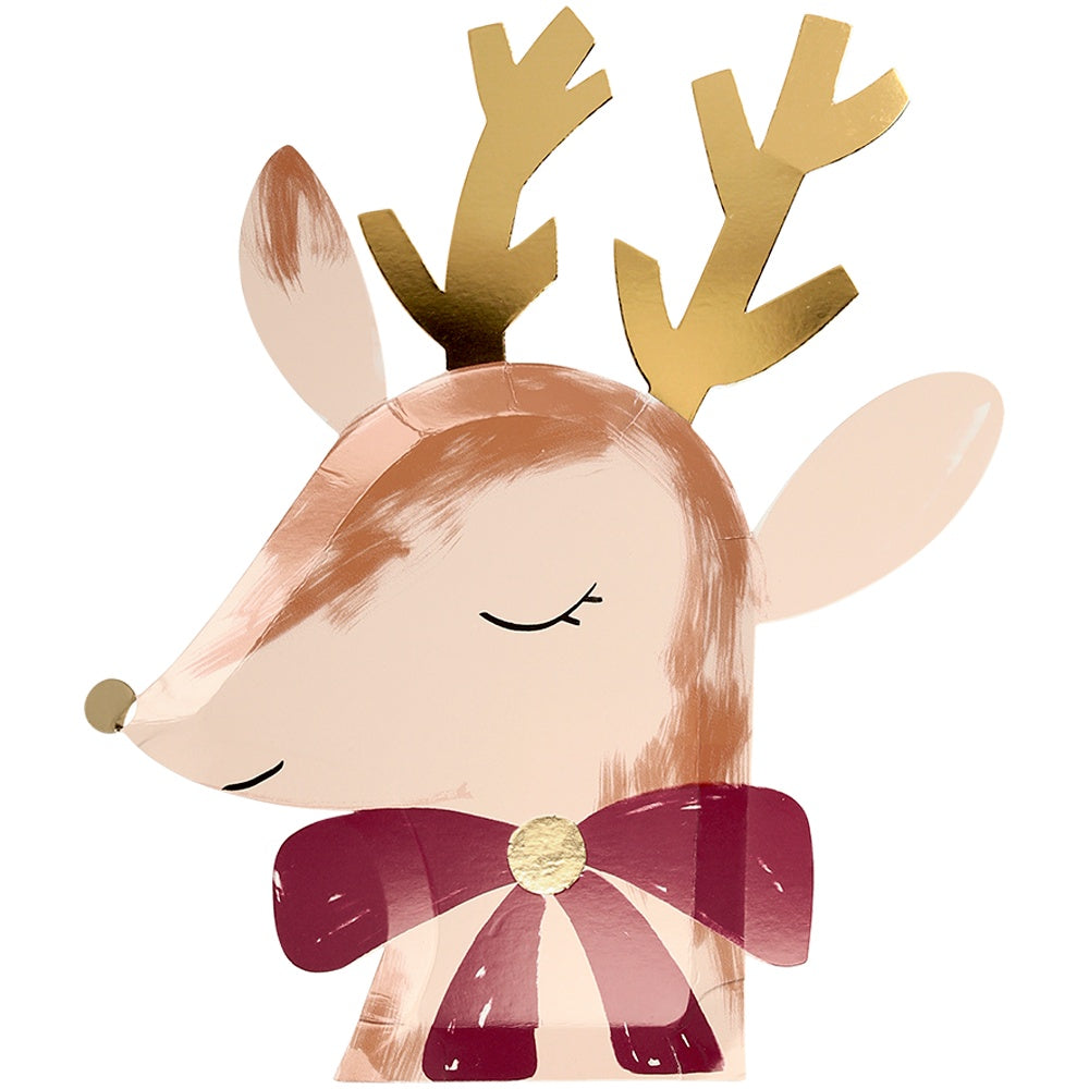 Reindeer With Bow Plates