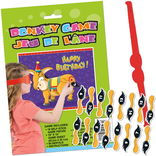 Pin the Tail on the Donkey Game for 16