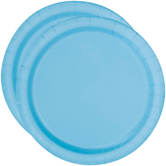 7" Baby Blue Party Plates