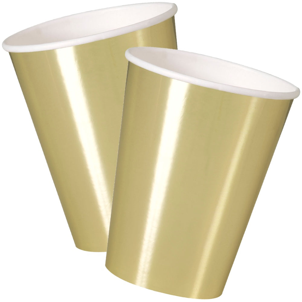 Gold Foil 12oz Paper Cups