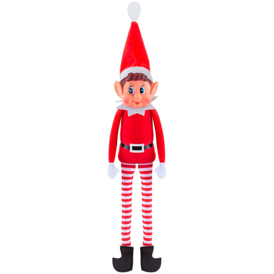 Red Long Leg Boy Elf With Hat