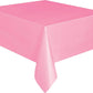 Baby Pink Plastic Table Cover - Unique Party - Party Touches