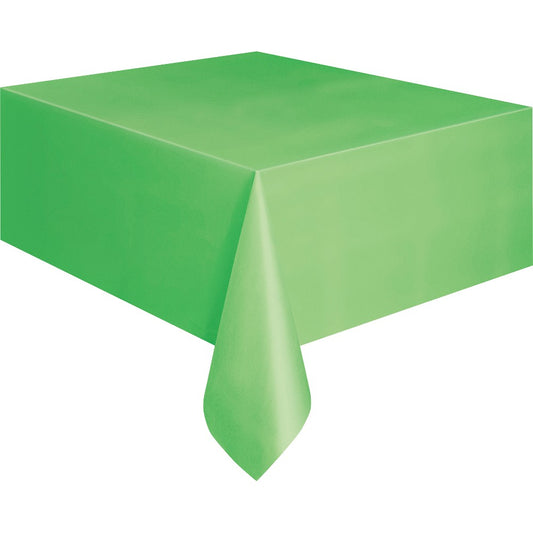 Lime Green Plastic Table Cover - Unique Party - Party Touches