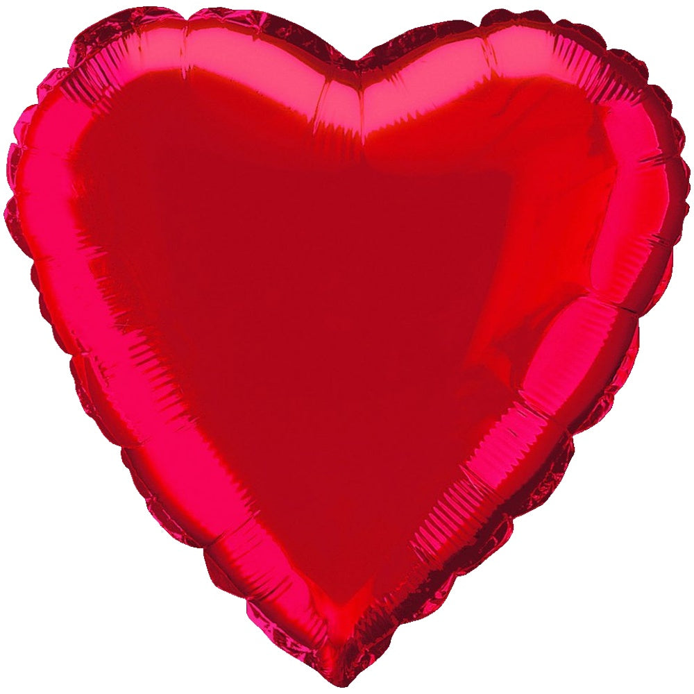 18" Red Heart Foil Balloon - Unique Party - Party Touches