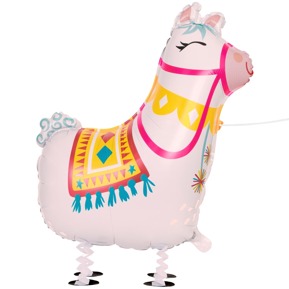 Walking Pet Llama Foil Balloon