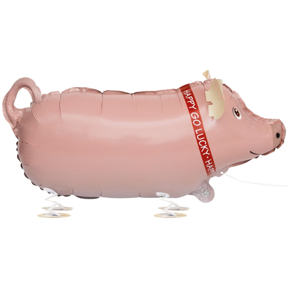 Walking Pet Pig Foil Balloon