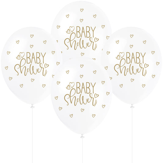 Pearlised Gold Baby Shower Balloons