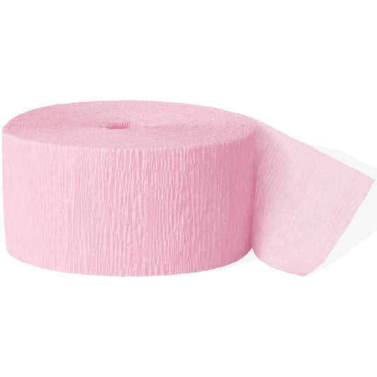 Baby Pink Crepe Paper Party Streamer