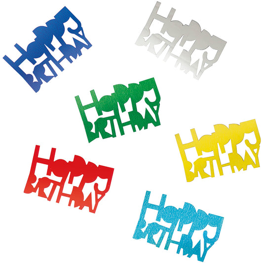 Multicoloured Happy Birthday Confetti