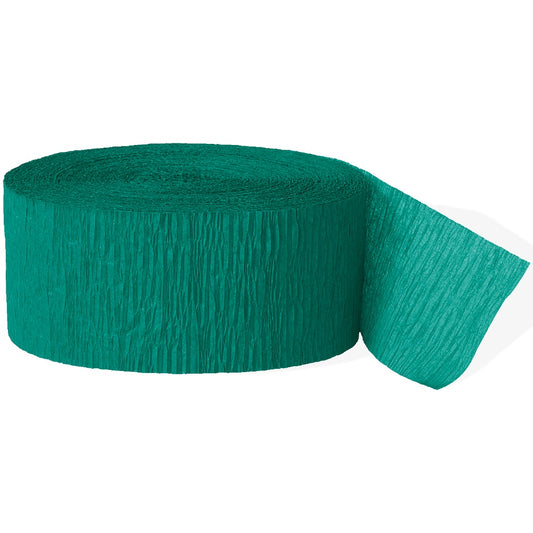 Emerald Green Crepe Paper Party Streamer