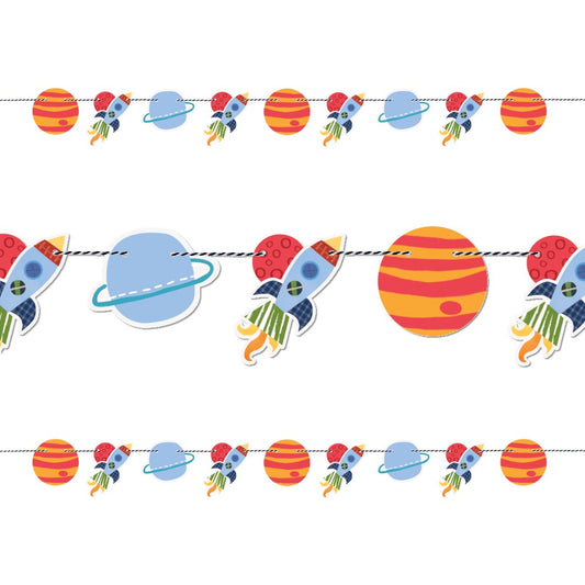5ft Outer Space Party Garland