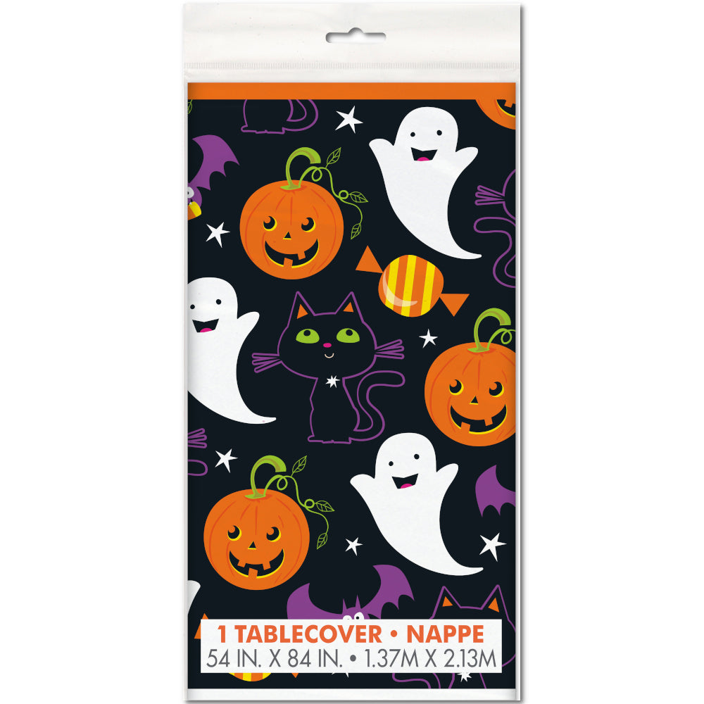 Cat & Pumpkin Halloween Table Cover