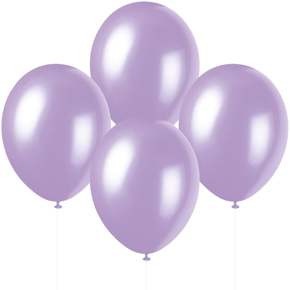 12" Pearlised Latex Lovely Lavender Balloons
