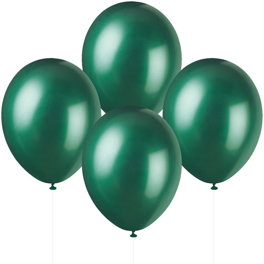 12" Pearlised Latex Evergreen Balloons