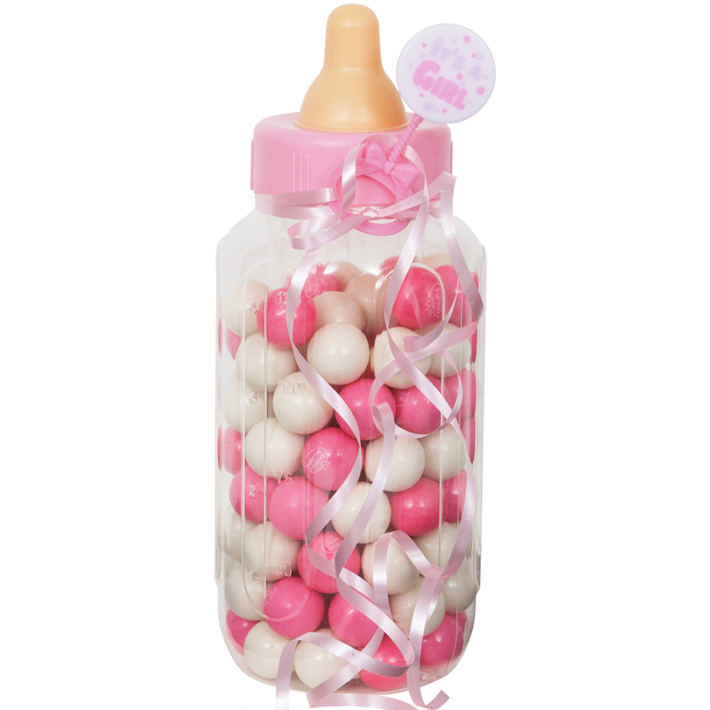 Pink Baby Bottle Bank