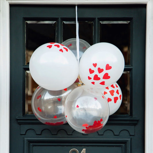 Truly Alice Red Heart Latex Balloons