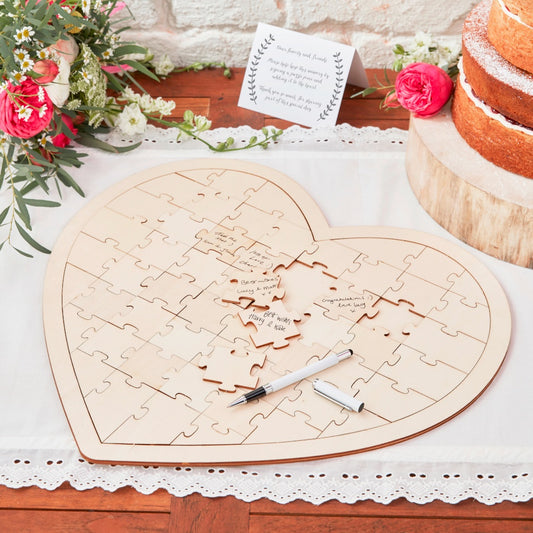 Jigsaw Wedding Guest Book Alternative