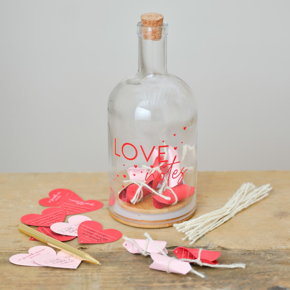 Love Notes in a Bottle Valentines Gift