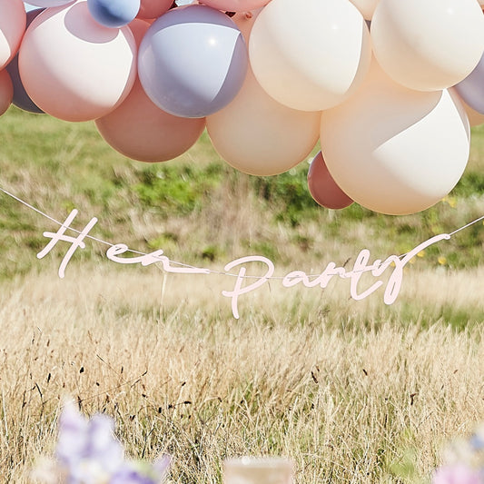 Boho Pink Hen Party Bunting