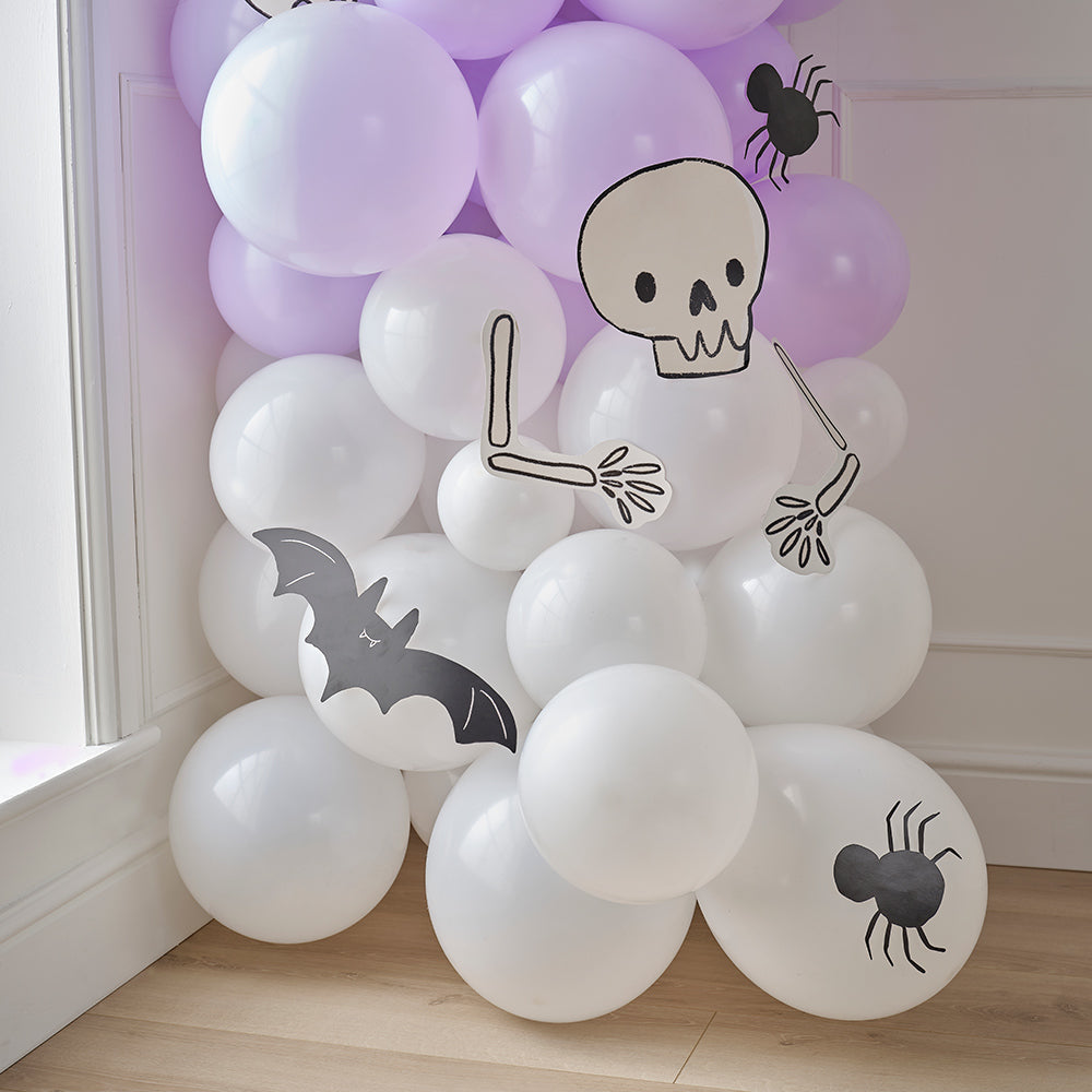 Halloween Balloon Arch Decoration with Halloween Characters