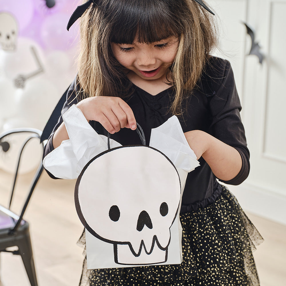 Skull Halloween Paper Party Bags