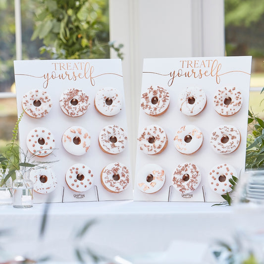 Rose Gold Treat Yourself Double Donut Wall Holders