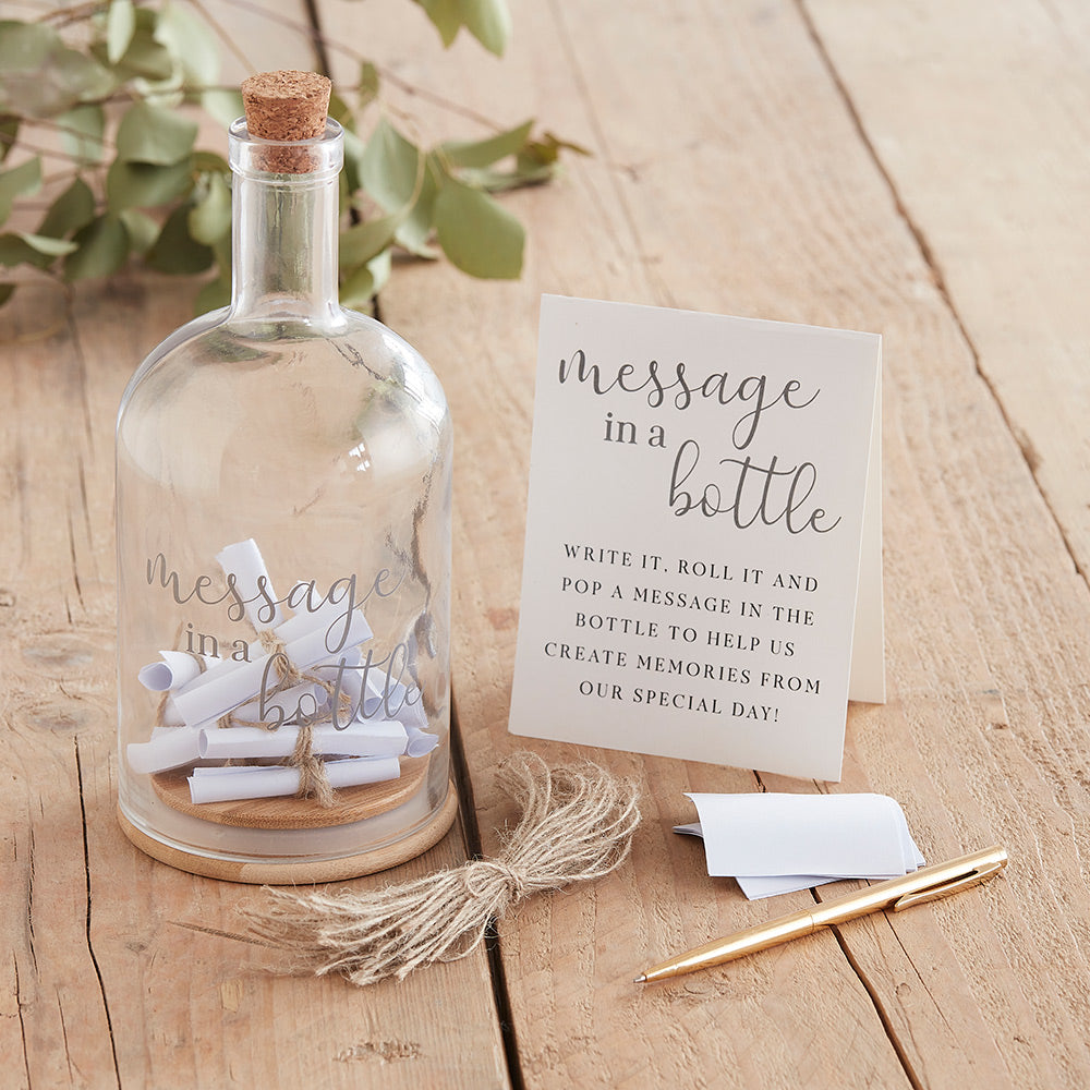 Message in a Bottle Wedding Guest Book Alternative