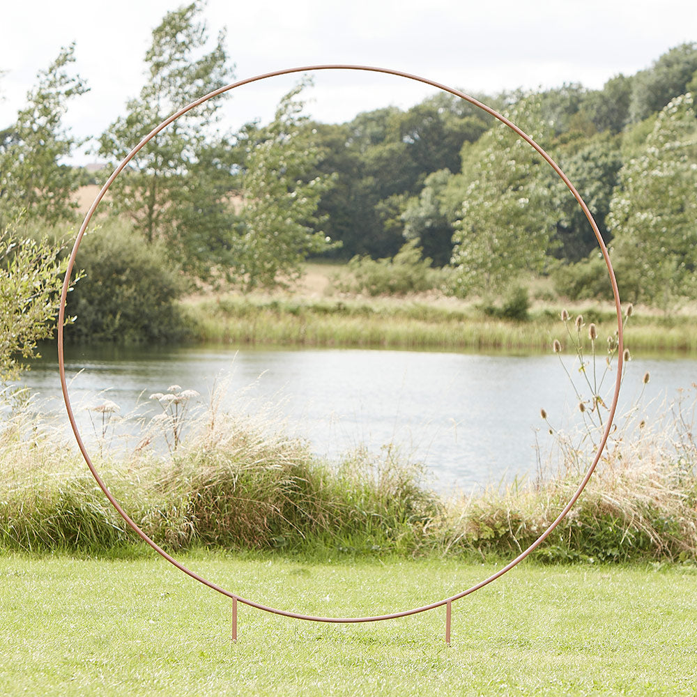 Copper Round Wedding Arch