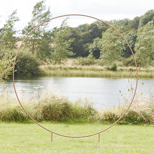 Copper Round Wedding Arch