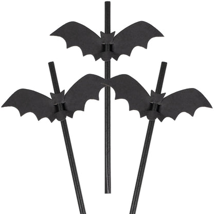 Bat Halloween Paper Straws