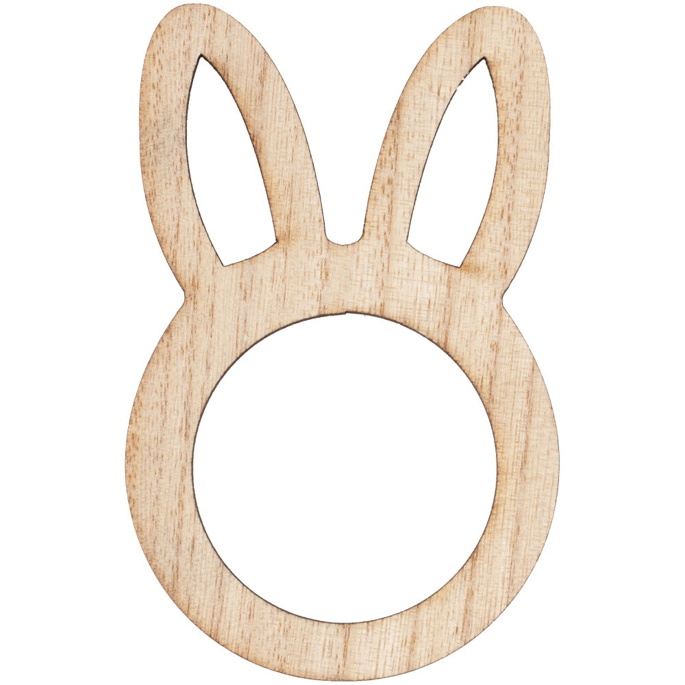 Wooden Bunny Easter Napkin Rings