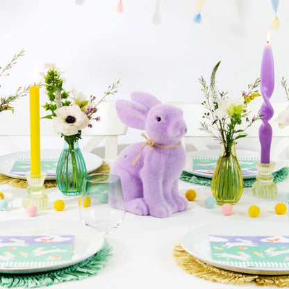 Spring Bunny Lilac Grass Bunny Table Decoration