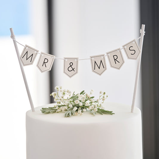 Customisable Wedding Cake Topper Bunting