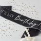 Champagne Noir Milestone Birthday Party Supplies
