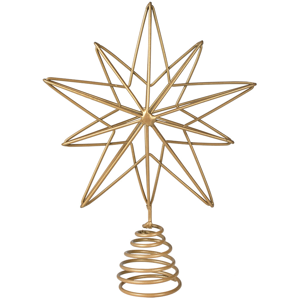 Gold Christmas Tree Star Topper