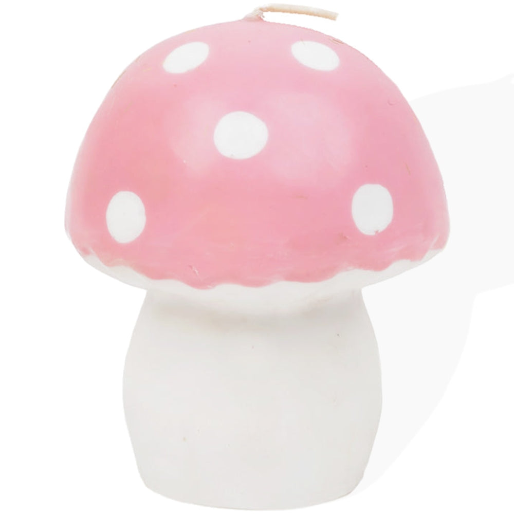 Large Pink Mushroom Candle