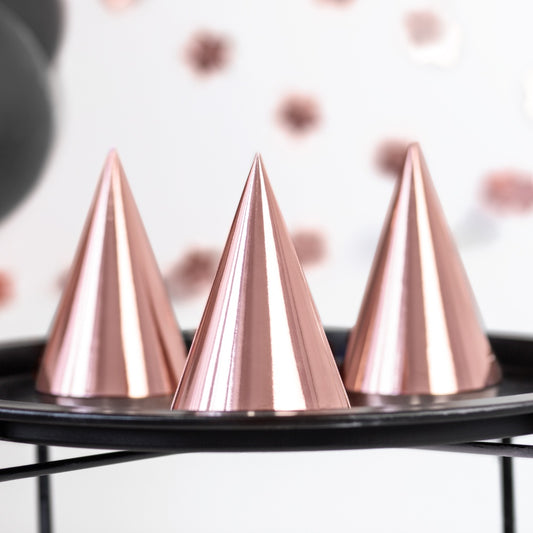 Rose Gold Party Hats