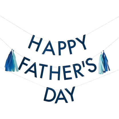 Happy Father's Day Bunting with Tassels