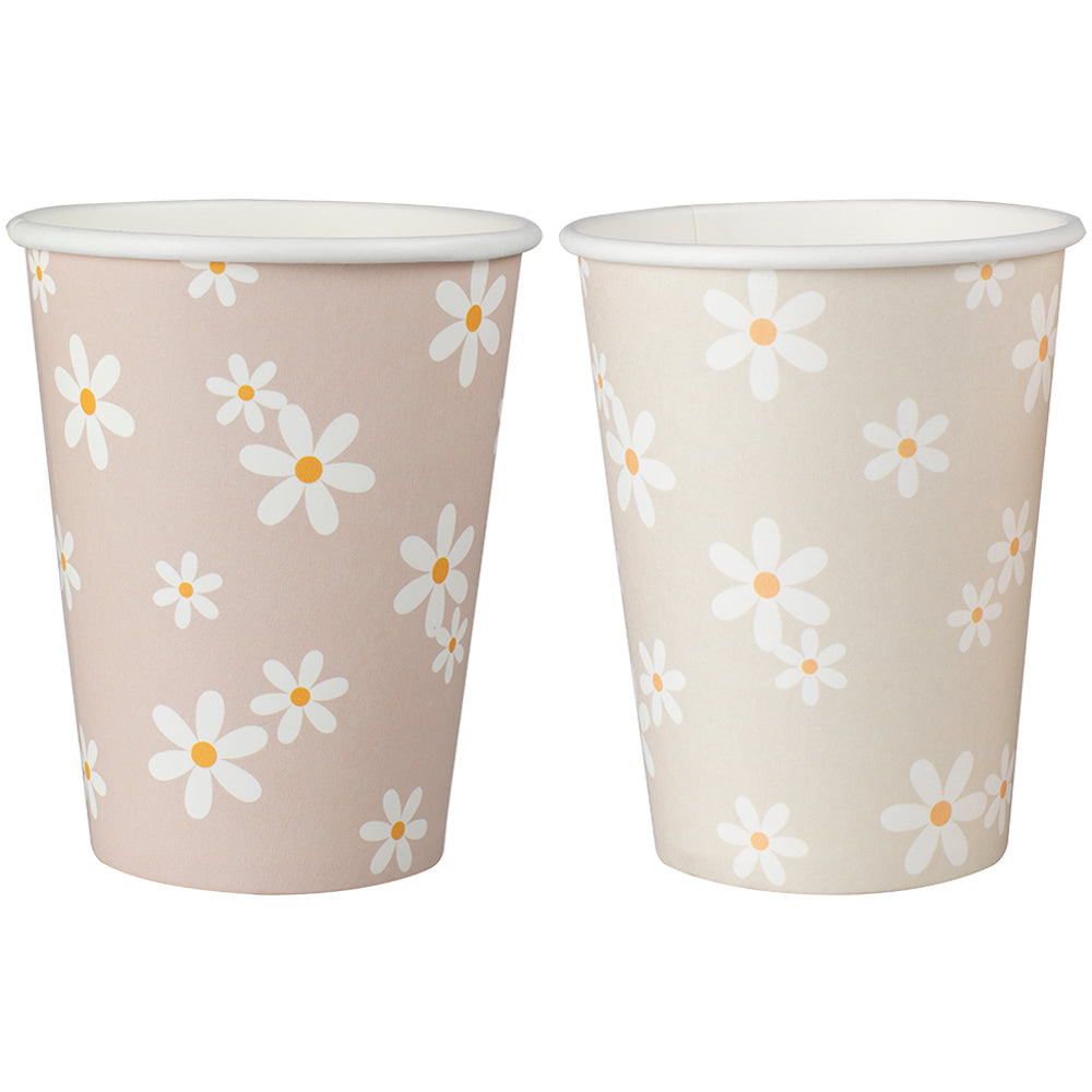 Daisy Floral Paper Cups
