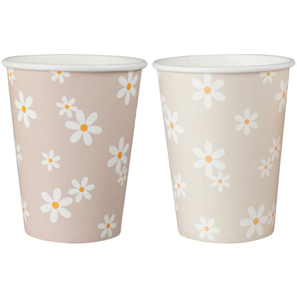 Daisy Floral Paper Cups