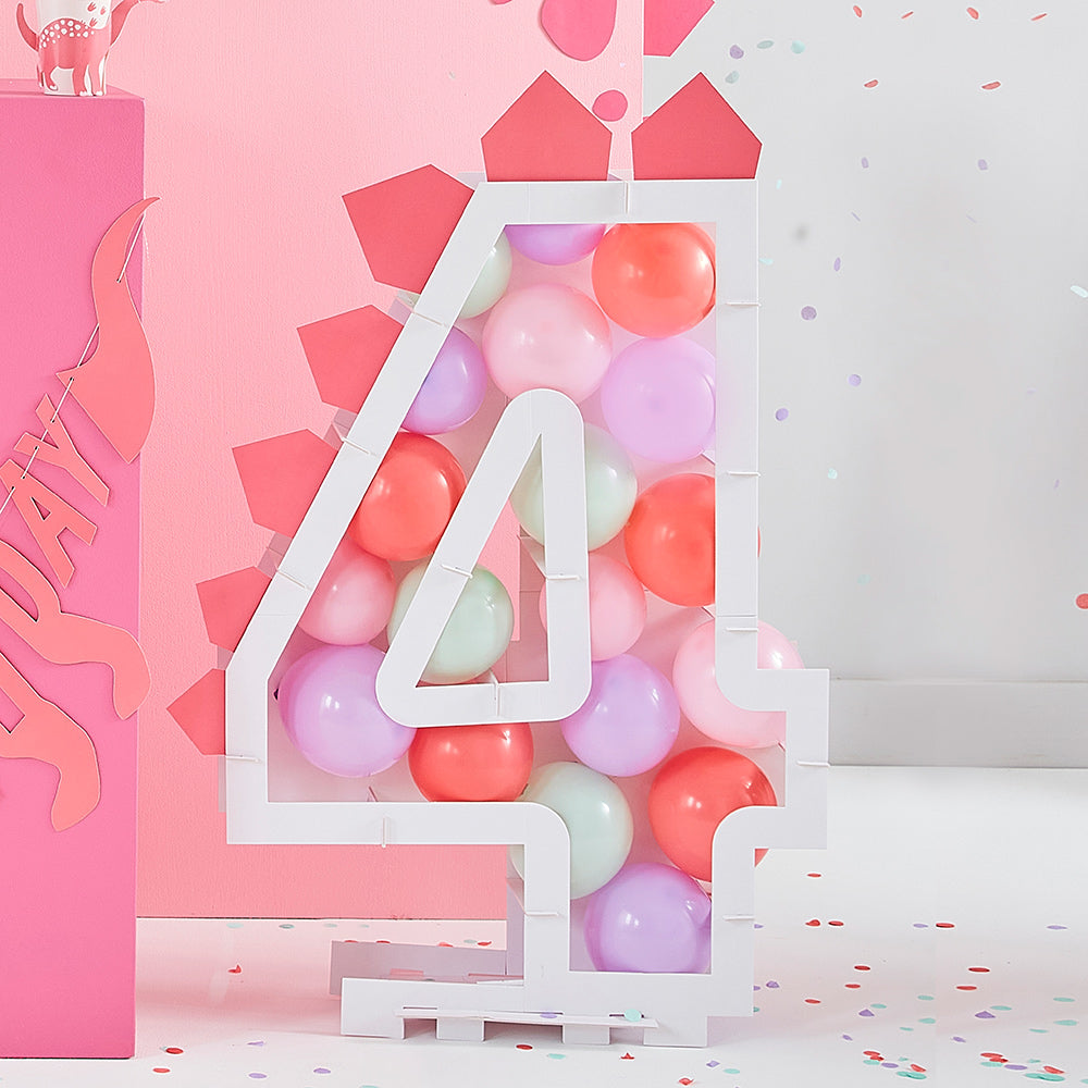 Pink, Lilac and Pastel Green Balloon Mosaic Balloon Pack with Card Spikes