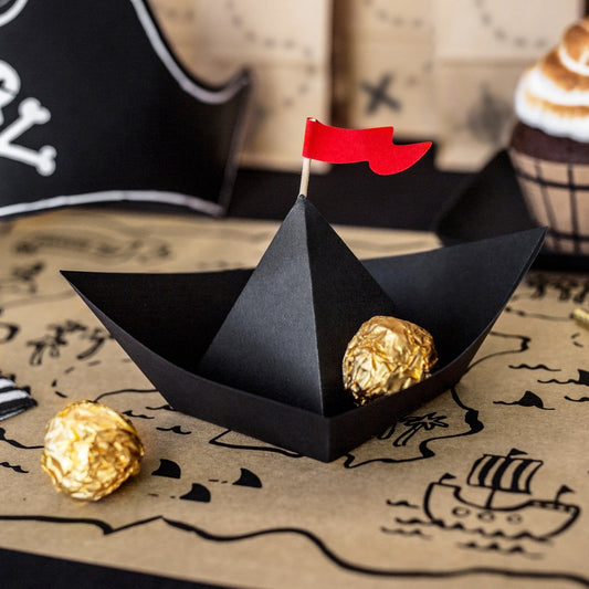 Pirates Paper Boat Table Decorations