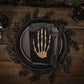 Black Foliage Halloween Table Placemats