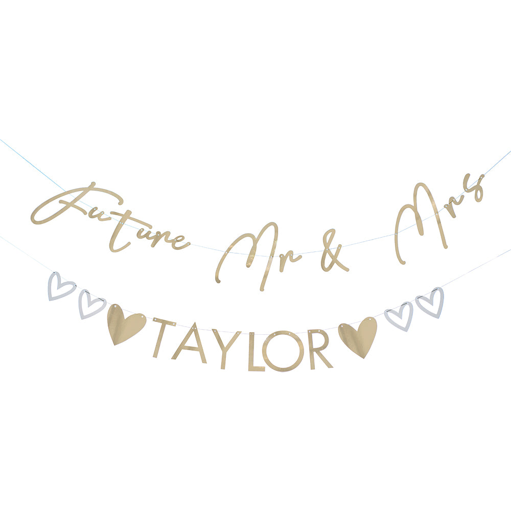 Customisable Surname Mr & Mrs Bunting Decoration