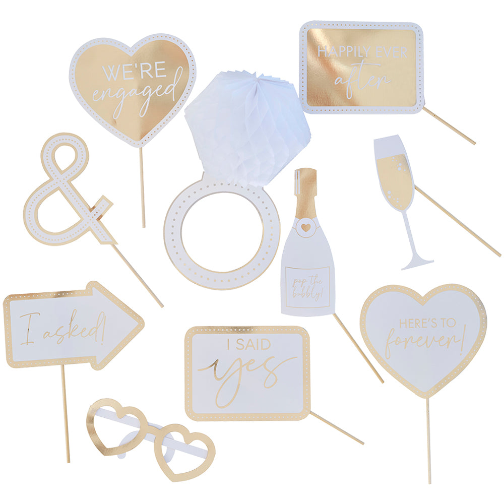 Engagement Party Photo Booth Props
