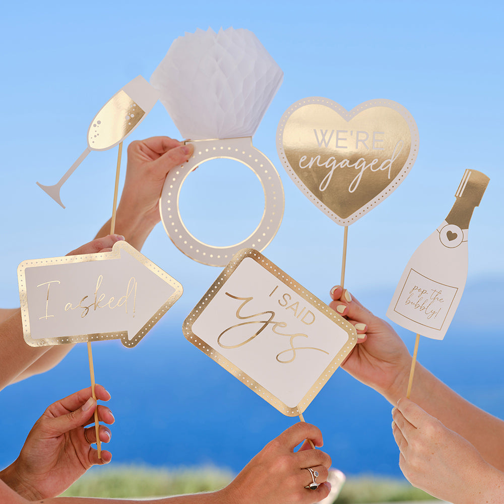 Engagement Party Photo Booth Props